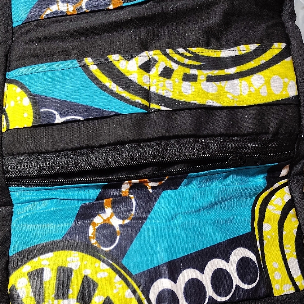 Colorful Patterned Wallet With Button Closure - Picture 2 of 3